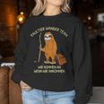 Sloth Hiking Team Hiking Group Sweatshirt Frauen Lustige Geschenke