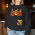 Softball Mom Mother's Day 22 Fastpitch Jersey Number 22 Women Sweatshirt Unique Gifts