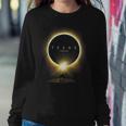 Solar Eclipse 2024 Totality Seen From Texas For Horse Lovers Women Sweatshirt Unique Gifts
