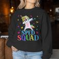 Sped Squad Special Education Unicorn Dab Teacher Women Sweatshirt Unique Gifts