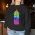 Spray Can Graffiti In Rainbow Colors Women Sweatshirt Unique Gifts