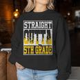 Straight Outta 5Th Grade Graduation Teachers Boys Girls Women Sweatshirt Unique Gifts