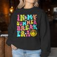 In My Summer Break Era Retro Smile Summer Break Teacher Women Sweatshirt Unique Gifts