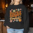 Super Groovy Counselor Retro 70S Hippie School Counseling Women Sweatshirt Unique Gifts