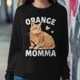 Tabby Cat Orange Cat Mom Orange Momma Women Sweatshirt Unique Gifts