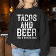 Tacos And Beer Drinking Drunk Cinco De Mayo Women Women Sweatshirt Unique Gifts