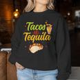 Tacos And Tequila Cinco De Mayo Women Sweatshirt Unique Gifts