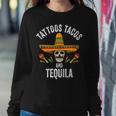 Tattoos Tacos Tequila Mexican Skull Cinco De Mayo Women Sweatshirt Unique Gifts