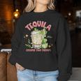 Tequila Cheaper More Than Therapy Tequila Drinking Mexican Women Sweatshirt Unique Gifts