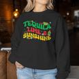 Tequila Lime Sunshine Retro Groovy Cinco De Mayo Drinking Women Sweatshirt Unique Gifts