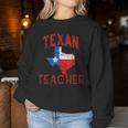 Texan Teacher Flag Proud Texas Vintage Women Sweatshirt Unique Gifts