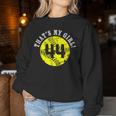 That's My Girl 44 Softball Player Mom Or Dad Women Sweatshirt Unique Gifts