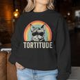 Tortitude Tortie Cat Mom Tortoiseshell Mama Women Sweatshirt Unique Gifts