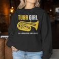 Tuba Girl Cute Marching Band Women Sweatshirt Unique Gifts