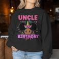 Uncle Of The Birthday Girl Melanin Afro Unicorn Princess Women Sweatshirt Unique Gifts