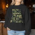 Uncle The Man The Myth The Bad Influence Fathers Day Camo Women Sweatshirt Unique Gifts