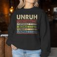 Unruh Family Name Last Name Unruh Women Sweatshirt Funny Gifts