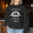 Vermisse Und Liebe Mein Papa Im Himmel Sweatshirt Frauen Lustige Geschenke