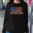 Vintage Air Force Mom American Flag Veteran Women Sweatshirt Unique Gifts