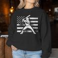 Vintage Baseball American Flag For Boys Girls Women Women Sweatshirt Personalized Gifts