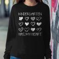 Vintage Kindergarten Has My Heart Valentines Day Teacher Women Sweatshirt Funny Gifts