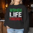 Vintage Life Freedom Distressed Political Free Iran Women Sweatshirt Unique Gifts