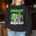 Vintage Lucky Oncology Squad Nurse St Patrick's Day Team Women Sweatshirt Personalized Gifts
