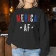 Vintage Merica Af Patriotic 4Th July Women Women Sweatshirt Unique Gifts