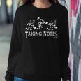 Vintage Musical Taking Notes Music Lovers Teachers Women Sweatshirt Unique Gifts