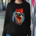 Vintage Rooster Chicken Sunglasses Women Sweatshirt Unique Gifts