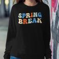 Vintage Spring Break 2024 Cute Spring Vacation Teacher Women Sweatshirt Unique Gifts