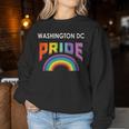 Washington Dc Lgbt Pride 2020 Rainbow Women Sweatshirt Unique Gifts