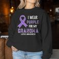 I Wear Purple For My Grandma Lupus Awareness Women Sweatshirt Unique Gifts