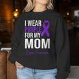 I Wear Purple For My Mom Lupus Warrior Lupus Women Sweatshirt Funny Gifts