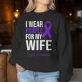 I Wear Purple For My Wife Lupus Warrior Lupus Women Sweatshirt Funny Gifts