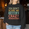 Weimaraner Hund Mama Papa Retro Hundebesitzer Lustige Sweatshirt Frauen Lustige Geschenke