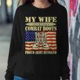 My Wife Wears Combat Boots Military Proud Army Husband Women Sweatshirt Unique Gifts
