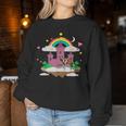 Wild Hyena New Magic Rainbow Castle Women Sweatshirt Unique Gifts