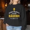 Women's Farmer's Work – So Sieht Eine Coole Bauerin Aus Sweatshirt Frauen Lustige Geschenke