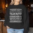 Women's Mum And Daughter Ja Ich Bin Eine Pampered Tochter Sweatshirt Frauen Lustige Geschenke