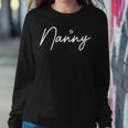 Women's Nanny Cute Mother's Day In British Grandma Women Sweatshirt Unique Gifts