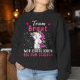 Women's Team Braut Wir Escalieren Bis Zum Kluss Unicorn S Sweatshirt Frauen Lustige Geschenke