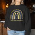 World Down Syndrome Imagine A Rainbow With An Extra Color Women Sweatshirt Unique Gifts
