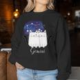 Zwillings-Geburtstagsdesign Für Frauen Männer Kinder Katzenmutter Und Papa Sweatshirt Frauen Lustige Geschenke