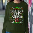 3Rd Grade Elf Squad Xmas Christmas Third Grade Elf Women Sweatshirt Funny Gifts