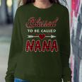 Blessed To Be Called Nana -Buffalo Plaid Grandma Christmas Women Sweatshirt Unique Gifts