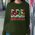 Buon Natale Merry Christmas Italian Three Santa Wine Glasses Women Sweatshirt Personalized Gifts