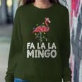 Fa La La Mingo Flamingo Christmas Tree Lights Tropical Xmas Women Sweatshirt Unique Gifts