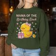 Mama Of The Birthday Duck Christmas Anime Party Outfit Women Sweatshirt Unique Gifts
