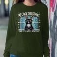 Merry Christmas Cat Cat Mom Meowy Christmas Mew Year Women Sweatshirt Funny Gifts